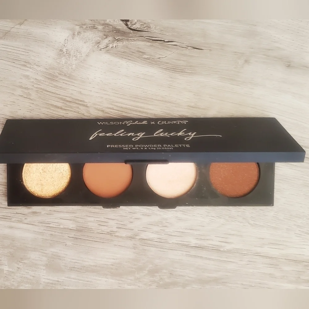💚5/$25 Colourpop Wilson Gabrielle Pressed Eyeshadow Palette Neutral Gold